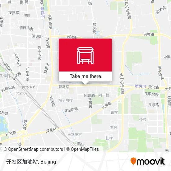 开发区加油站 map