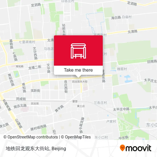 地铁回龙观东大街站 map