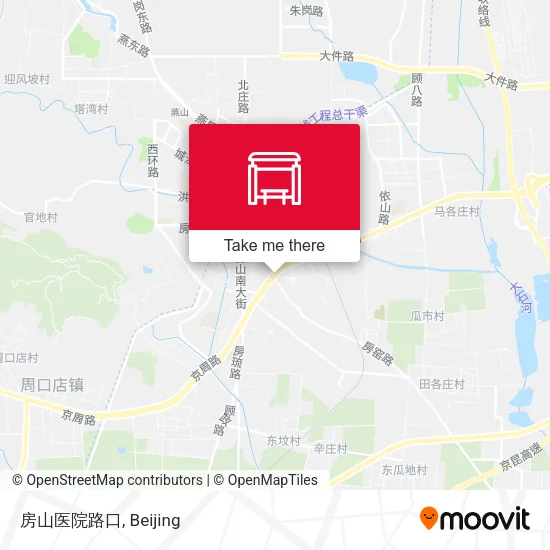 房山医院路口 map