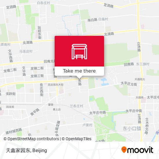 天鑫家园东 map