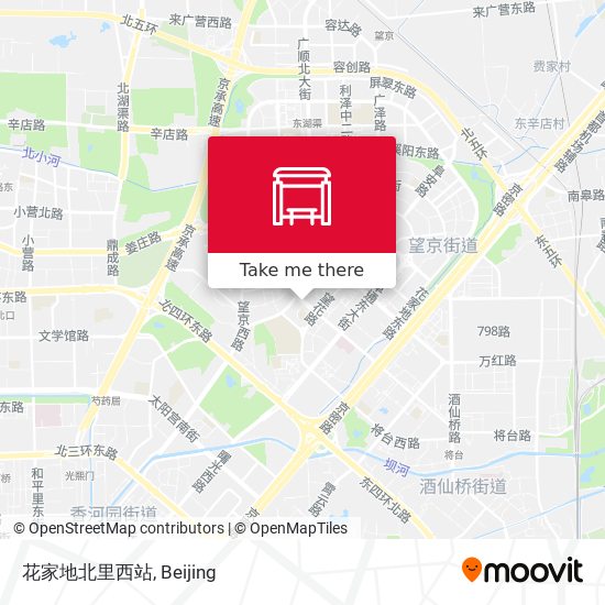 花家地北里西站 map