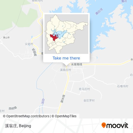 溪翁庄 map
