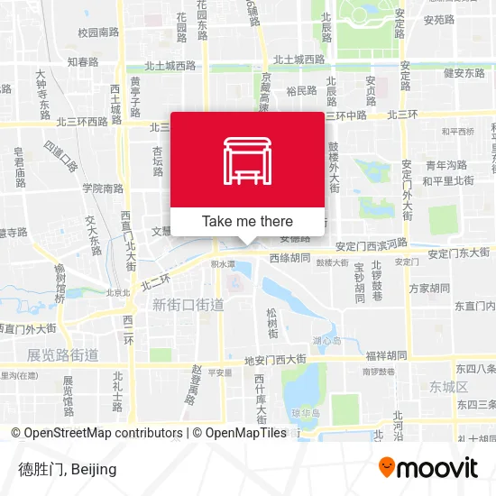德胜门 map