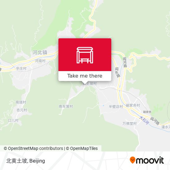 北黄土坡 map