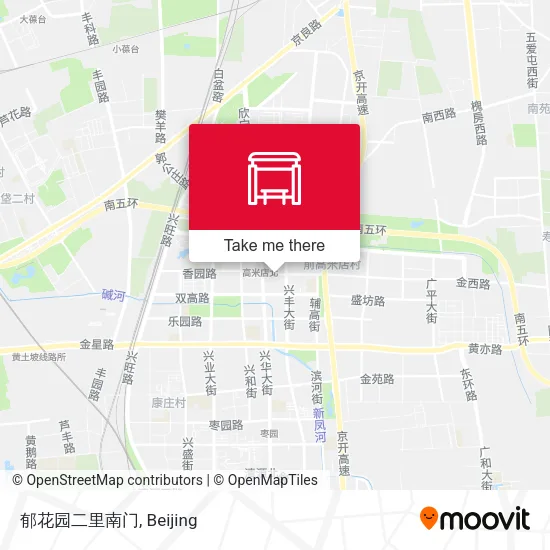 郁花园二里南门 map