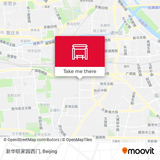 新华联家园西门 map