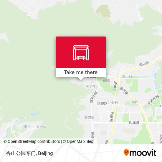 香山公园东门 map