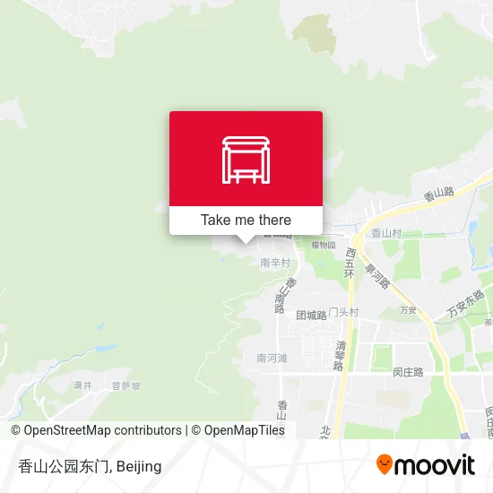 香山公园东门 map