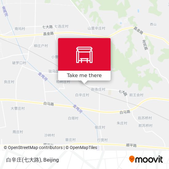 白辛庄(七大路) map