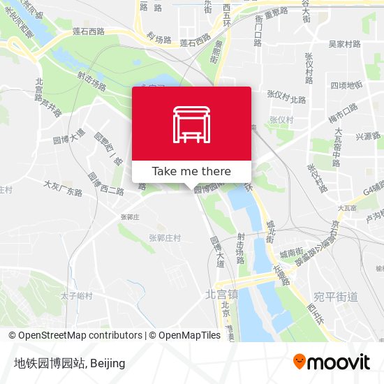 地铁园博园站 map