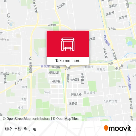 磁各庄桥 map