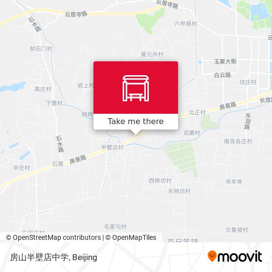 房山半壁店中学 map