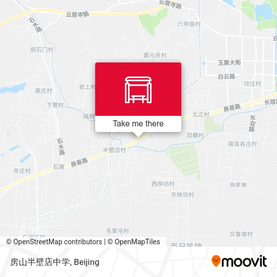 房山半壁店中学 map