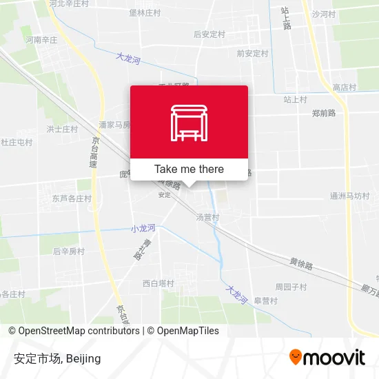 安定市场 map
