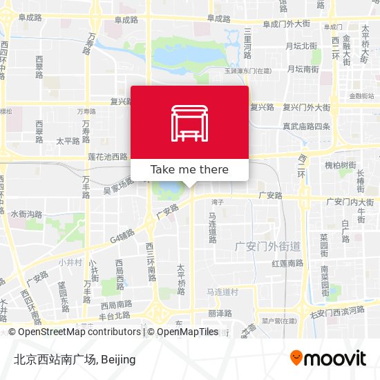 北京西站南广场 map