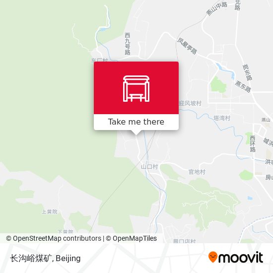 长沟峪煤矿 map