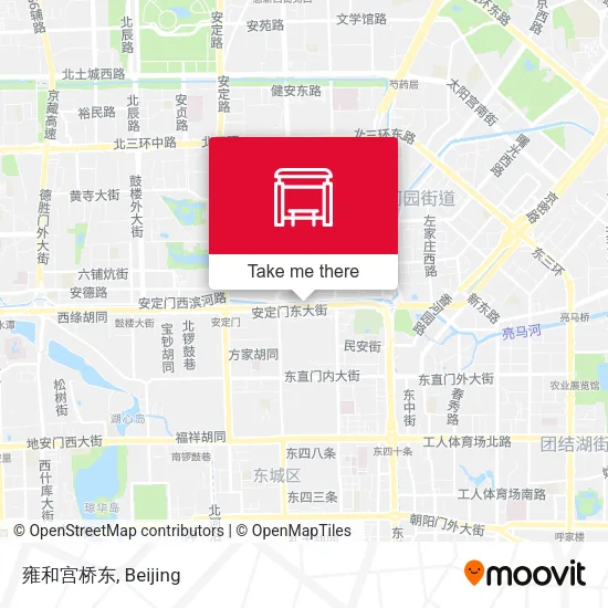 雍和宫桥东 map