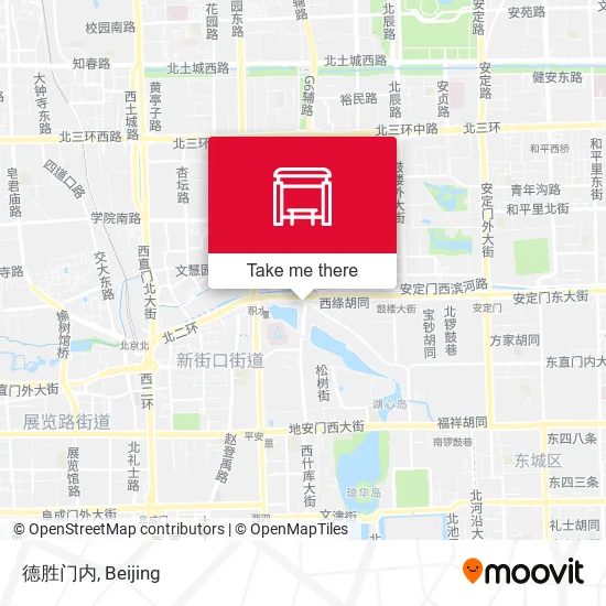 德胜门内 map