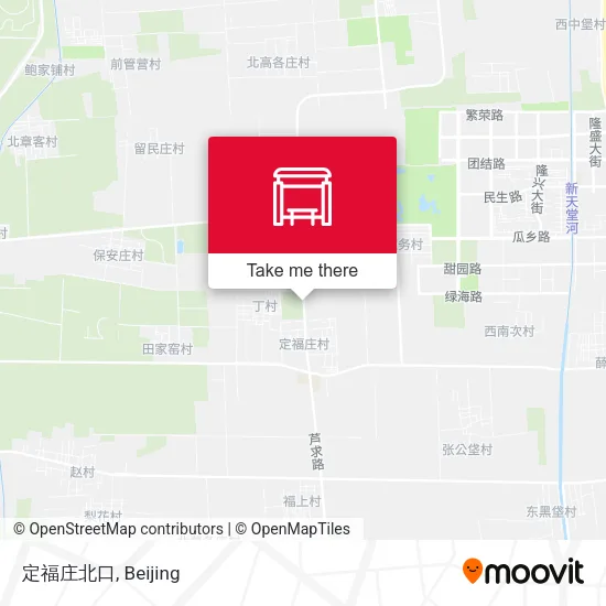 定福庄北口 map