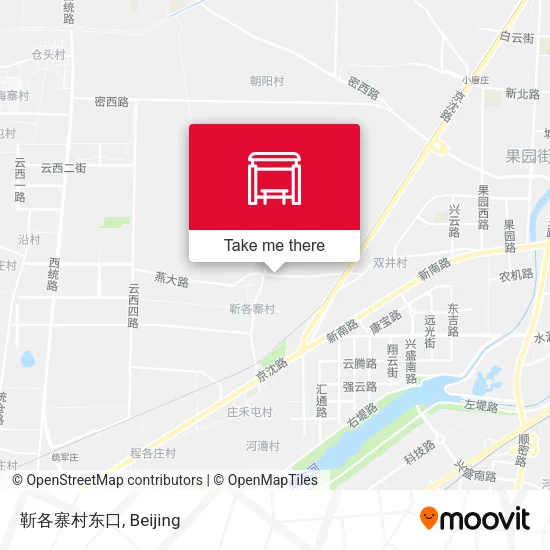 靳各寨村东口 map