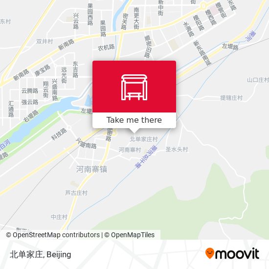 北单家庄 map