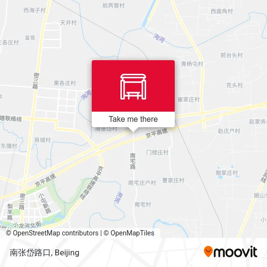 南张岱路口 map