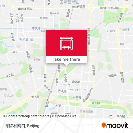 陈留村南口 map