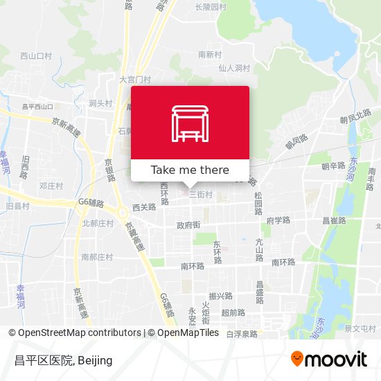 昌平区医院 map