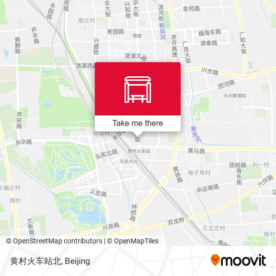黄村火车站北 map