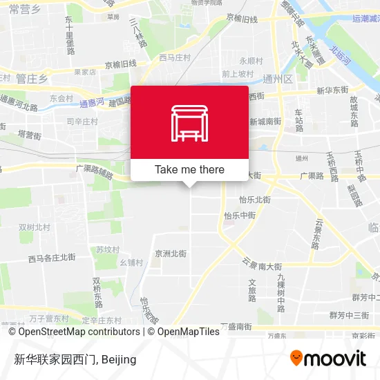 新华联家园西门 map