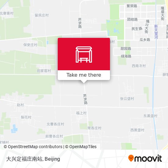 大兴定福庄南站 map