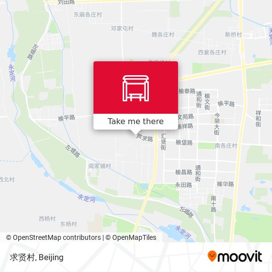 求贤村 map