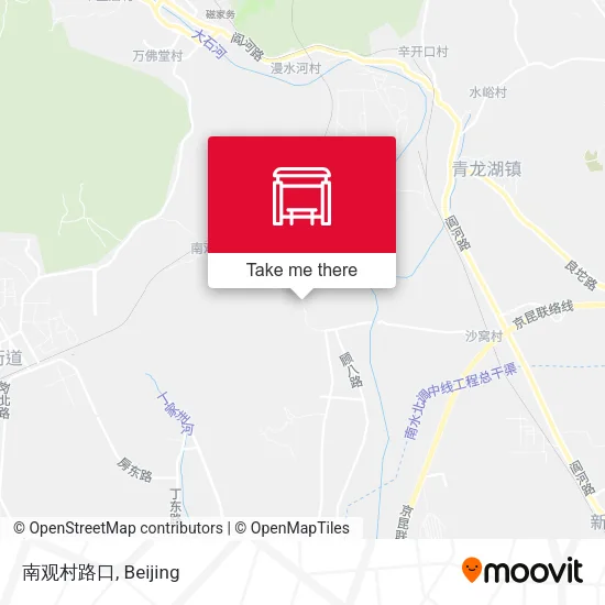 南观村路口 map