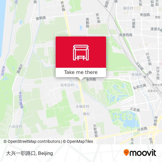 大兴一职路口 map