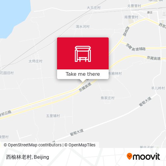 西榆林老村 map