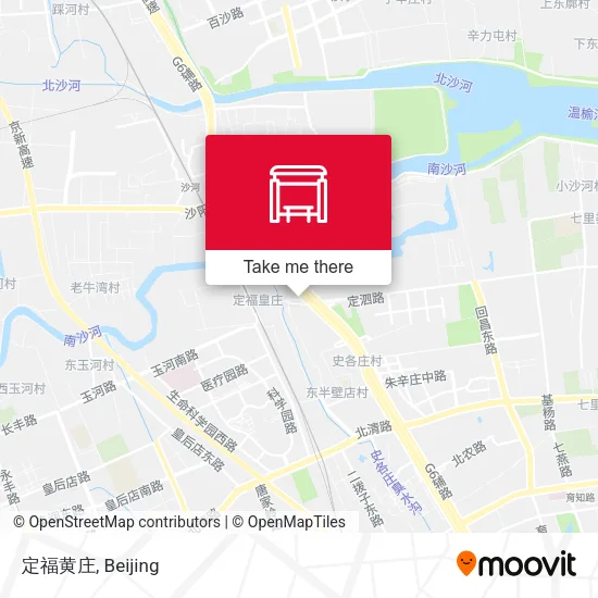 定福黄庄 map