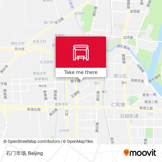 石门市场 map