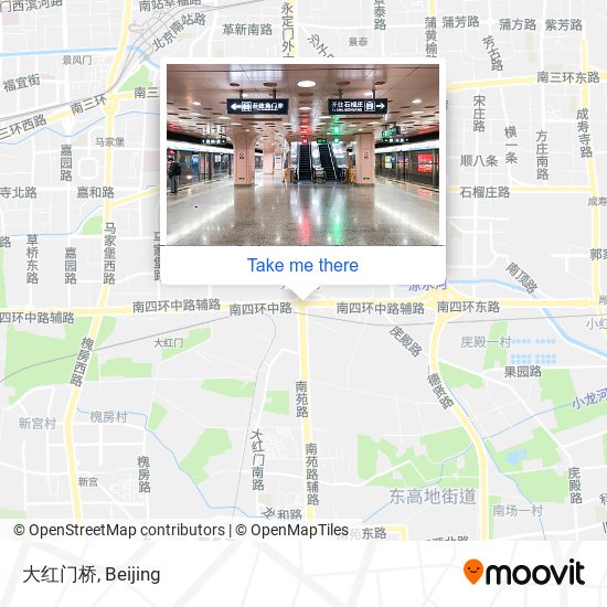 大红门桥 map