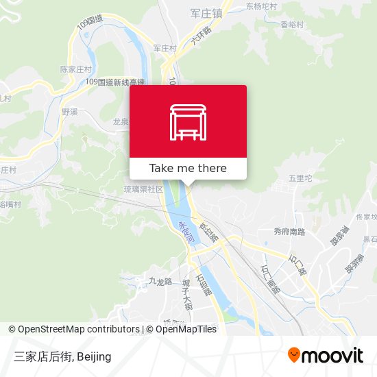 三家店后街 map