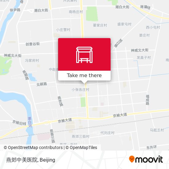 燕郊中美医院 map
