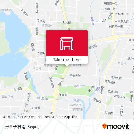 张各长村南 map