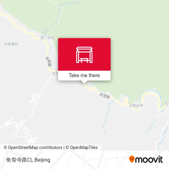 鱼骨寺路口 map