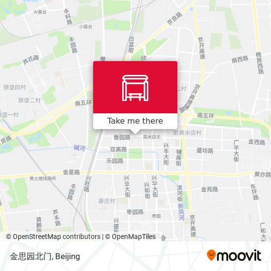 金思园北门 map
