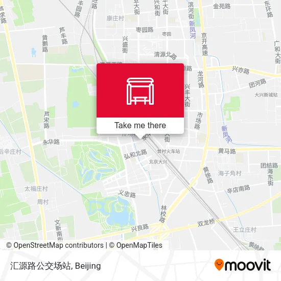 汇源路公交场站 map
