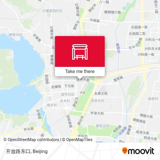 开放路东口 map