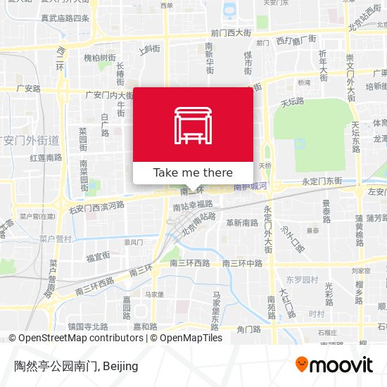 陶然亭公园南门 map
