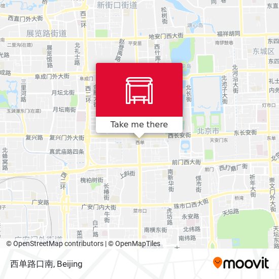 西单路口南 map