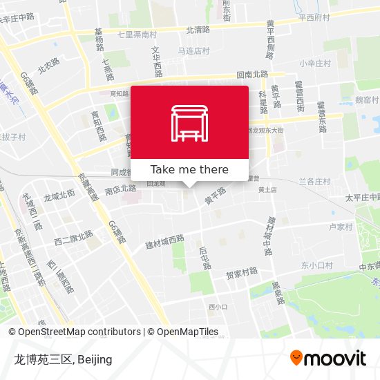 龙博苑三区 map