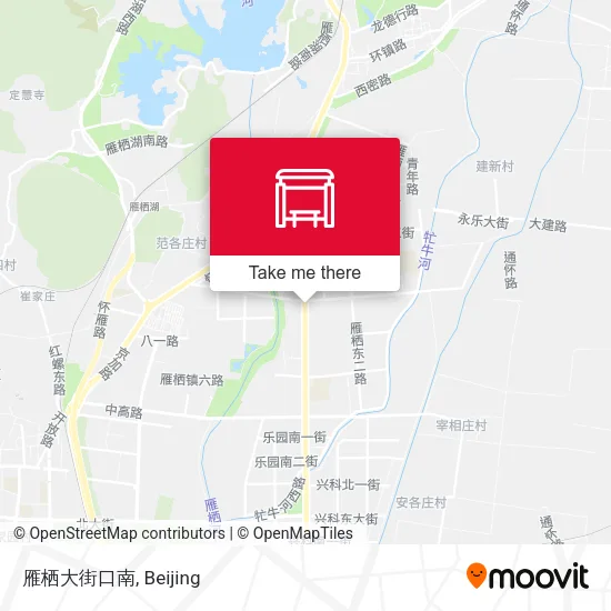 雁栖大街口南 map
