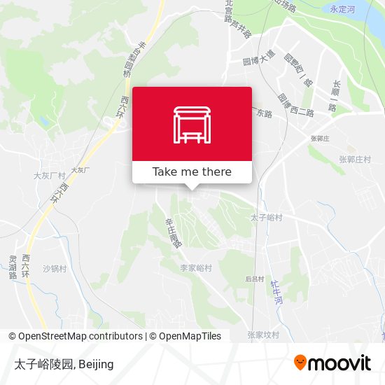 太子峪陵园 map